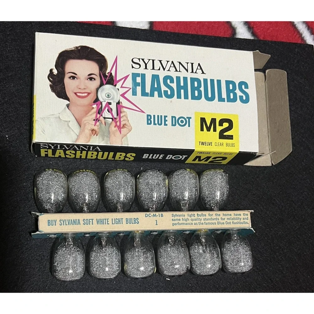 Sylvania Flashbulbs Clear M3 Box of‎ 12 Bulbs
